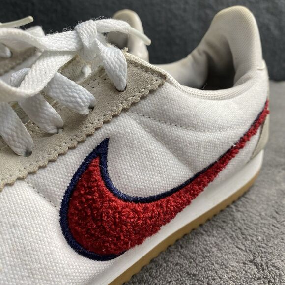 Nike Classic Cortez Premium White Red Crush Chenille Swoosh Women's 8 Circa 2018 - Picture 7 of 8